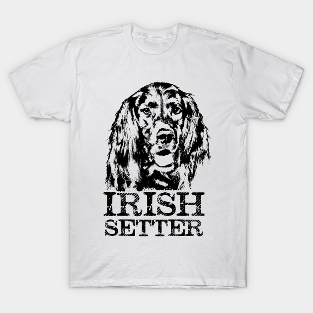 Irish Setter Dog T-Shirt by Nartissima